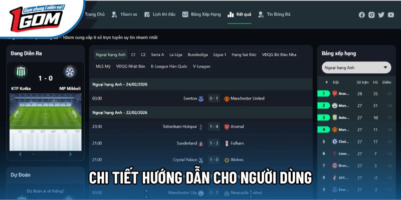 Chi tiết hướng dẫn cho người dùng